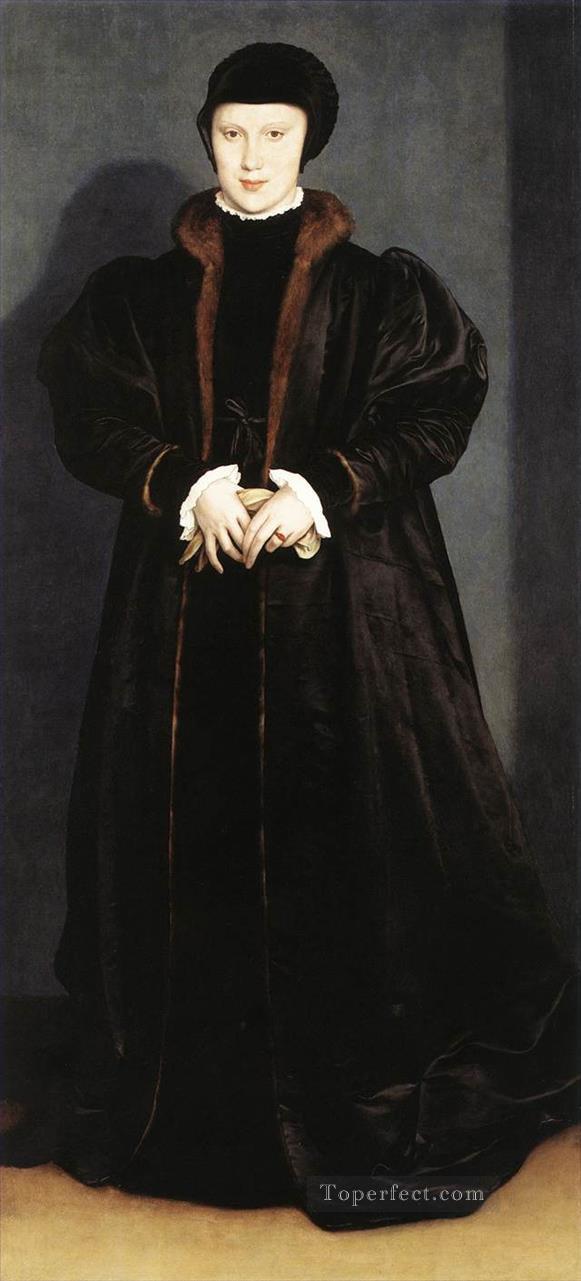 デンマークのクリスティーナ ミラノ公爵夫人ハンス・ホルバイン二世油絵